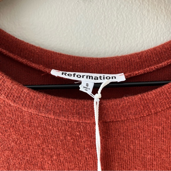 REFORMATION Radlee Knit Dress in Oxide - Picture 6 of 7